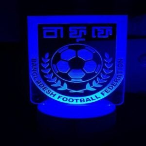 Acrylic Multicolor Night Lamp (Bangladesh Football Federation)