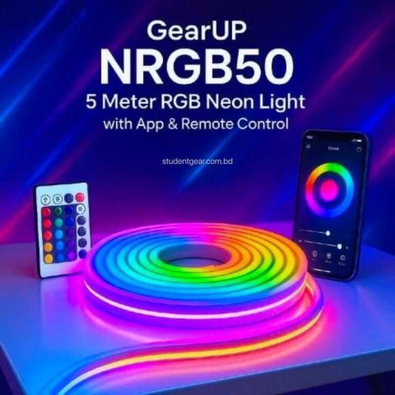 GearUP NRGB50 5 Meter RGB Neon Light with App & Remote Control